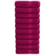 Премиум кърпи за баня SOLUND 10 бр бордо 70x140 см 600 gsm