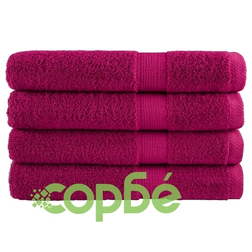 Премиум кърпи SOLUND 4 бр бордо 100x200 см 600 gsm ➤ топ цена ➤ sorbe.bg