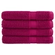Премиум кърпи SOLUND 4 бр бордо 100x200 см 600 gsm