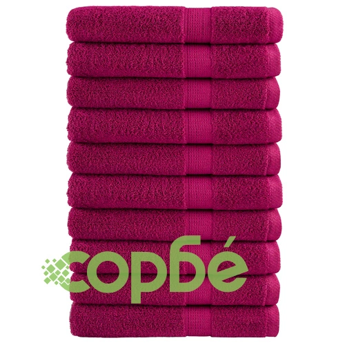 Премиум кърпи SOLUND 10 бр бордо 100x200 см 600 gsm ➤ топ цена ➤ sorbe.bg