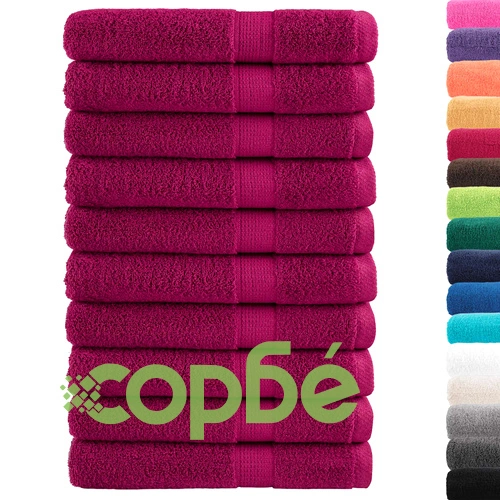 Премиум кърпи SOLUND 10 бр бордо 100x200 см 600 gsm ➤ топ цена ➤ sorbe.bg