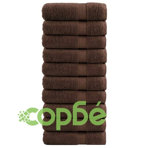 Премиум кърпи за ръце SOLUND 10 бр кафяви 50x100 см 600 gsm ➤ топ цена ➤ sorbe.bg