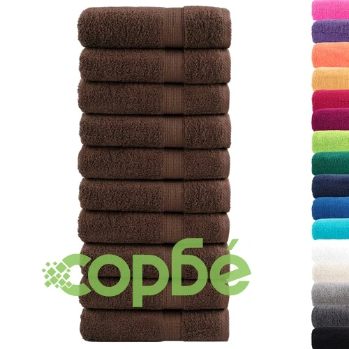 Премиум кърпи за ръце SOLUND 10 бр кафяви 50x100 см 600 gsm ➤ топ цена ➤ sorbe.bg