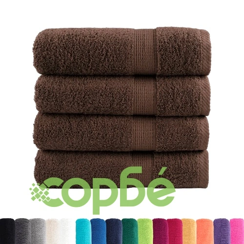 Премиум хавлиени кърпи SOLUND 4 бр кафяви 100x150см 600 gsm ➤ топ цена ➤ sorbe.bg
