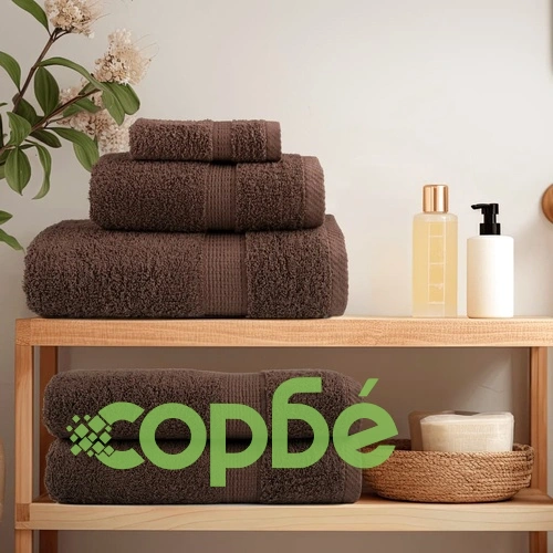 Премиум кърпи за сауна SOLUND 4 бр кафяви 80x200 см 600 gsm ➤ топ цена ➤ sorbe.bg