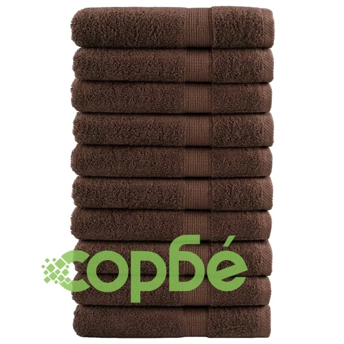 Премиум кърпи за сауна SOLUND 10 бр кафяви 80x200см 600 gsm ➤ топ цена ➤ sorbe.bg