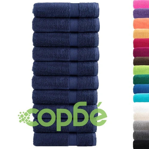 Премиум кърпи за баня SOLUND 10 бр сини 70x140 см 600 gsm ➤ топ цена ➤ sorbe.bg