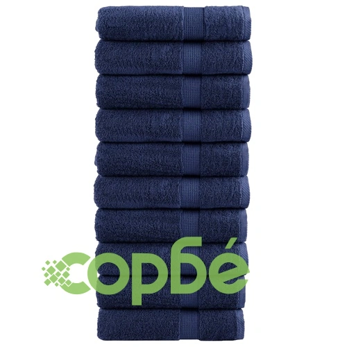 Премиум хавлиени кърпи SOLUND 10 бр сини 100x150 см 600 gsm ➤ топ цена ➤ sorbe.bg