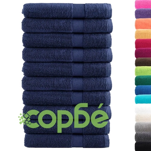 Премиум кърпи за сауна SOLUND 10 бр сини 80x200 см 600 gsm ➤ топ цена ➤ sorbe.bg