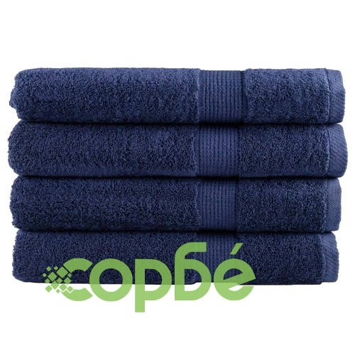 Премиум кърпи SOLUND 4 бр нейви сини 100x200 см 600 gsm ➤ топ цена ➤ sorbe.bg