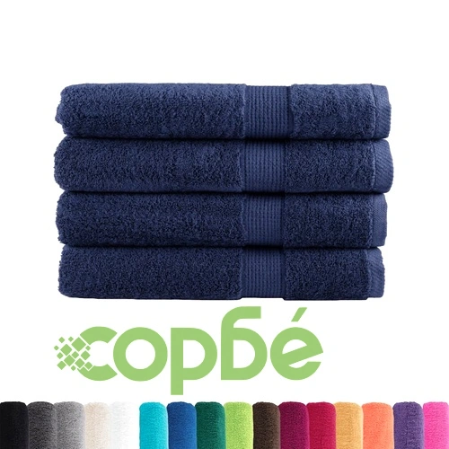Премиум кърпи SOLUND 4 бр нейви сини 100x200 см 600 gsm ➤ топ цена ➤ sorbe.bg