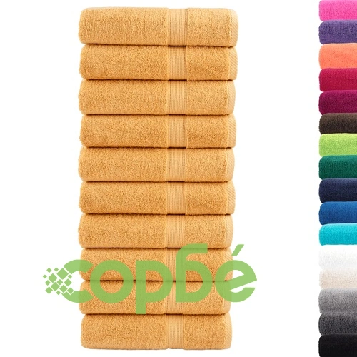 Премиум кърпи за баня SOLUND 10 бр злато 70x140 см 600 gsm ➤ топ цена ➤ sorbe.bg