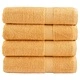 Премиум хавлиени кърпи SOLUND 4 бр злато 100x150 см 600 gsm