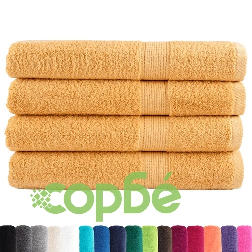 Премиум кърпи за сауна SOLUND 4 бр злато 80x200 см 600 gsm ➤ топ цена ➤ sorbe.bg