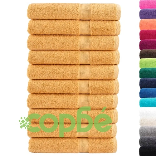 Премиум кърпи за сауна SOLUND 10 бр злато 80x200 см 600 gsm ➤ топ цена ➤ sorbe.bg