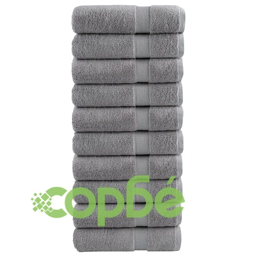 Премиум кърпи за баня SOLUND 10 бр сиви 70x140 см 600 gsm ➤ топ цена ➤ sorbe.bg