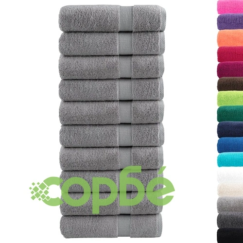 Премиум кърпи за баня SOLUND 10 бр сиви 70x140 см 600 gsm ➤ топ цена ➤ sorbe.bg