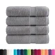Премиум хавлиени кърпи SOLUND 4 бр сиви 100x150 см 600 gsm