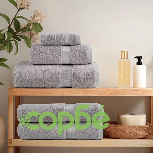Премиум кърпи за сауна SOLUND 4 бр сиви 80x200 см 600 gsm ➤ топ цена ➤ sorbe.bg