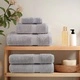 Премиум кърпи за сауна SOLUND 4 бр сиви 80x200 см 600 gsm