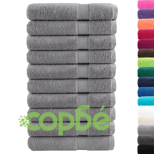 Премиум кърпи за сауна SOLUND 10 бр сиви 80x200 см 600 gsm ➤ топ цена ➤ sorbe.bg