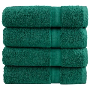 Премиум хавлиени кърпи SOLUND 4 бр зелени 100x150 см 600 gsm