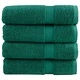 Премиум хавлиени кърпи SOLUND 4 бр зелени 100x150 см 600 gsm