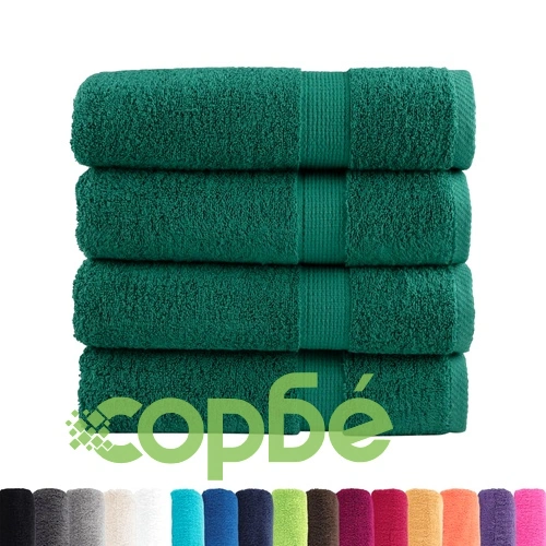 Премиум хавлиени кърпи SOLUND 4 бр зелени 100x150 см 600 gsm ➤ топ цена ➤ sorbe.bg