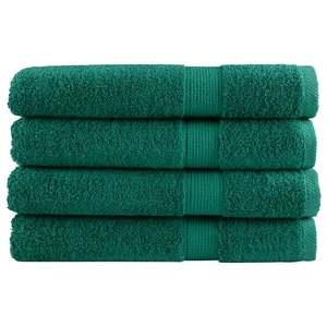Премиум кърпи за сауна SOLUND 4 бр зелени 80x200 см 600 gsm