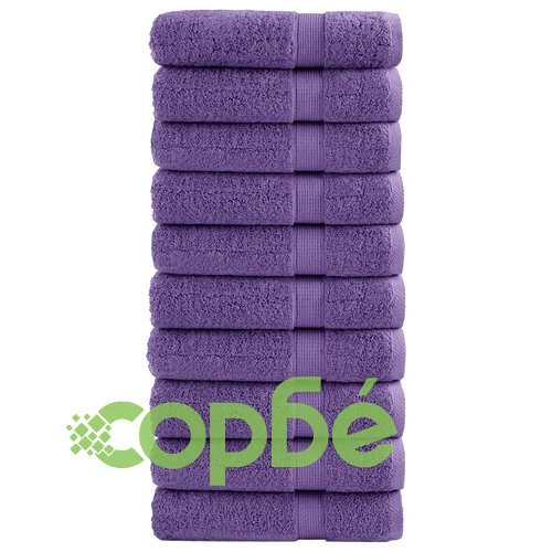 Премиум кърпи за баня SOLUND 10 бр лилави 70x140 см 600 gsm ➤ топ цена ➤ sorbe.bg