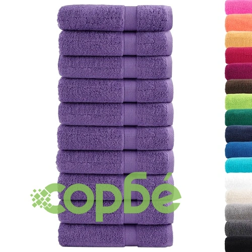 Премиум кърпи за баня SOLUND 10 бр лилави 70x140 см 600 gsm ➤ топ цена ➤ sorbe.bg
