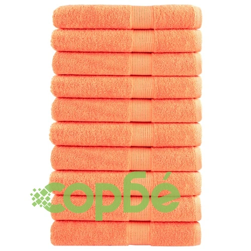 Премиум кърпи за сауна SOLUND 10 бр оранжеви 80x200 см 600 gsm ➤ топ цена ➤ sorbe.bg