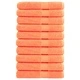 Премиум кърпи за сауна SOLUND 10 бр оранжеви 80x200 см 600 gsm