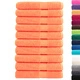Премиум кърпи за сауна SOLUND 10 бр оранжеви 80x200 см 600 gsm