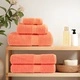 Премиум кърпи за сауна SOLUND 10 бр оранжеви 80x200 см 600 gsm