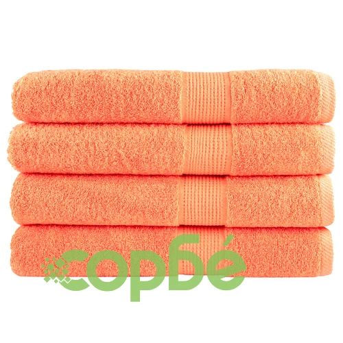 Премиум кърпи SOLUND 4 бр оранжеви 100x200 см 600 gsm ➤ топ цена ➤ sorbe.bg