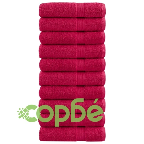 Премиум кърпи за баня SOLUND 10 бр червени 70x140 см 600 gsm на топ цена от sorbe.bg Премиум кърпи за баня SOLUND 10 бр червени 70x140 см 600 gsm ➤ топ цена ➤ sorbe.bg