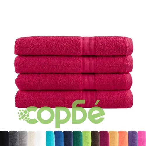 Премиум кърпи за сауна SOLUND 4 бр червени 80x200 см 600 gsm ➤ топ цена ➤ sorbe.bg