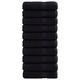 Премиум кърпи за ръце SOLUND 10 бр черни 50x100 см 600 gsm