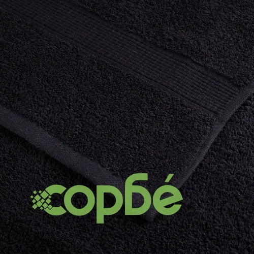 Премиум кърпи за сауна SOLUND 4 бр черни 80x200 см 600 gsm ➤ топ цена ➤ sorbe.bg