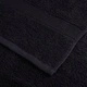 Премиум кърпи за сауна SOLUND 10 бр черни 80x200 см 600 gsm