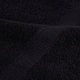 Премиум кърпи за сауна SOLUND 10 бр черни 80x200 см 600 gsm