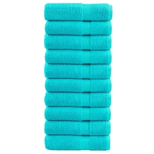 Премиум кърпи за баня SOLUND 10 бр тюркоаз 70x140 см 600 gsm