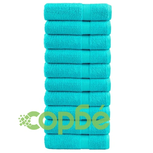 Премиум кърпи за баня SOLUND 10 бр тюркоаз 70x140 см 600 gsm ➤ топ цена ➤ sorbe.bg