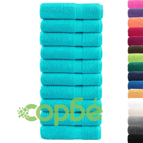 Премиум кърпи за баня SOLUND 10 бр тюркоаз 70x140 см 600 gsm ➤ топ цена ➤ sorbe.bg