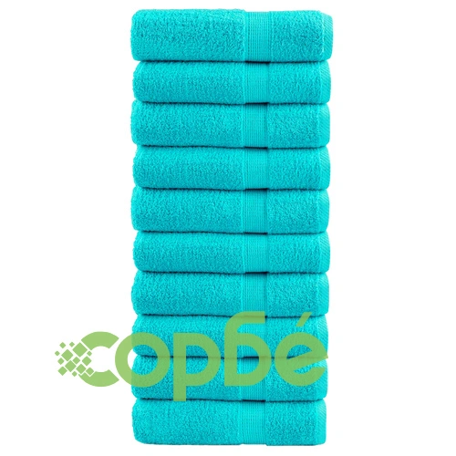 Премиум хавлиени кърпи SOLUND 10 бр зелени 100x150 см 600 gsm ➤ топ цена ➤ sorbe.bg
