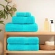Премиум кърпи за сауна SOLUND 10 бр тюркоаз 80x200 см 600 gsm