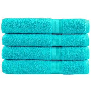 Премиум кърпи SOLUND 4 бр тюркоаз 100x200 см 600 gsm