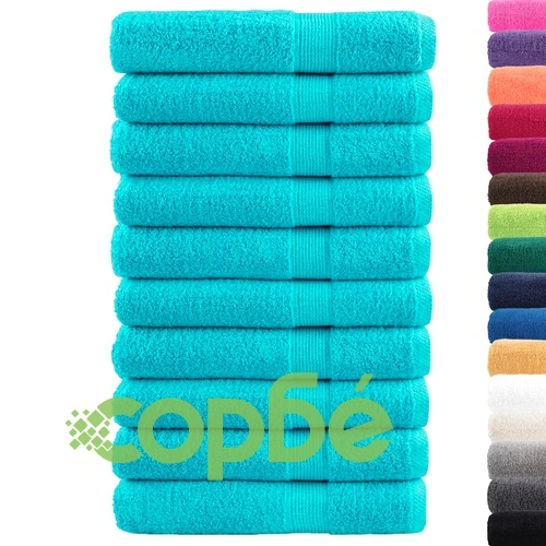 Премиум кърпи SOLUND 10 бр тюркоаз 100x200 см 600 gsm ➤ топ цена ➤ sorbe.bg