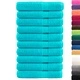 Премиум кърпи SOLUND 10 бр тюркоаз 100x200 см 600 gsm